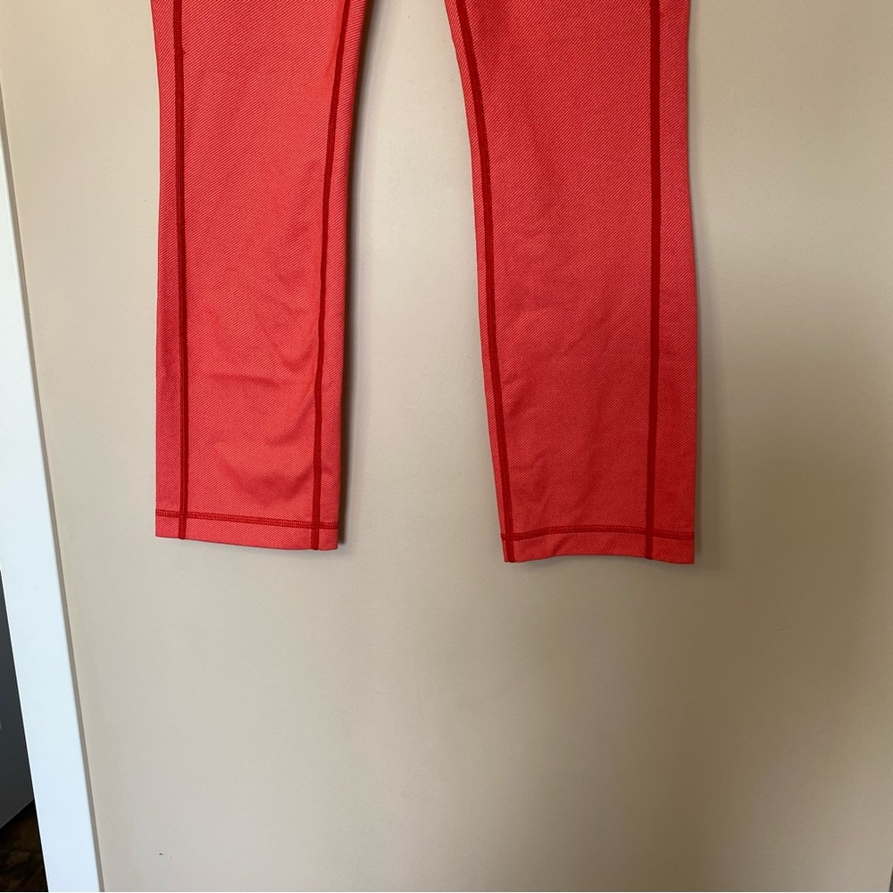 Lululemon PYB Pant - Red - Coral Size 6 Straight Leg Ankle Length Legging - Picture 11 of 15